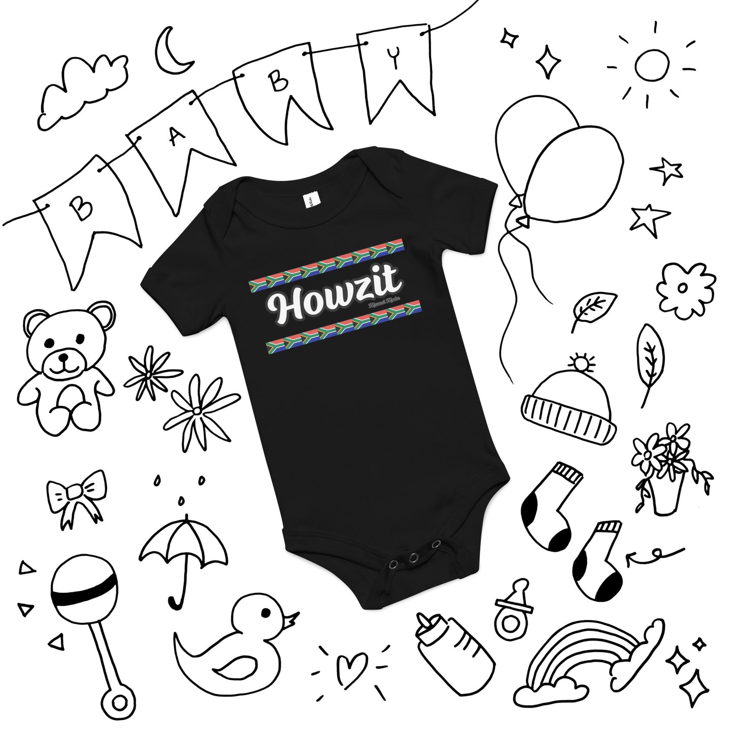 Howzit Baby short sleeve one piece