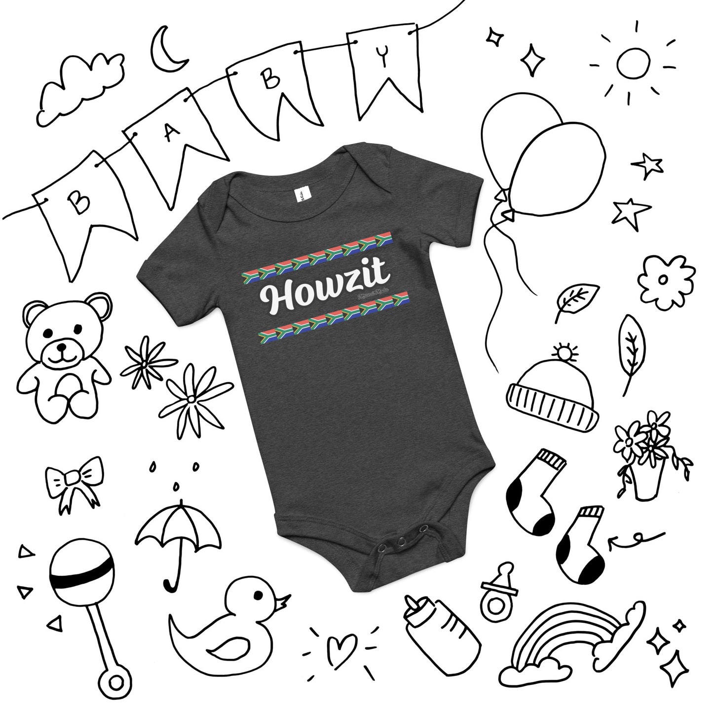 Howzit Baby short sleeve one piece