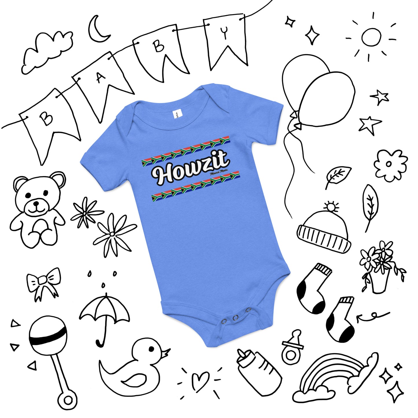 Howzit Baby short sleeve one piece