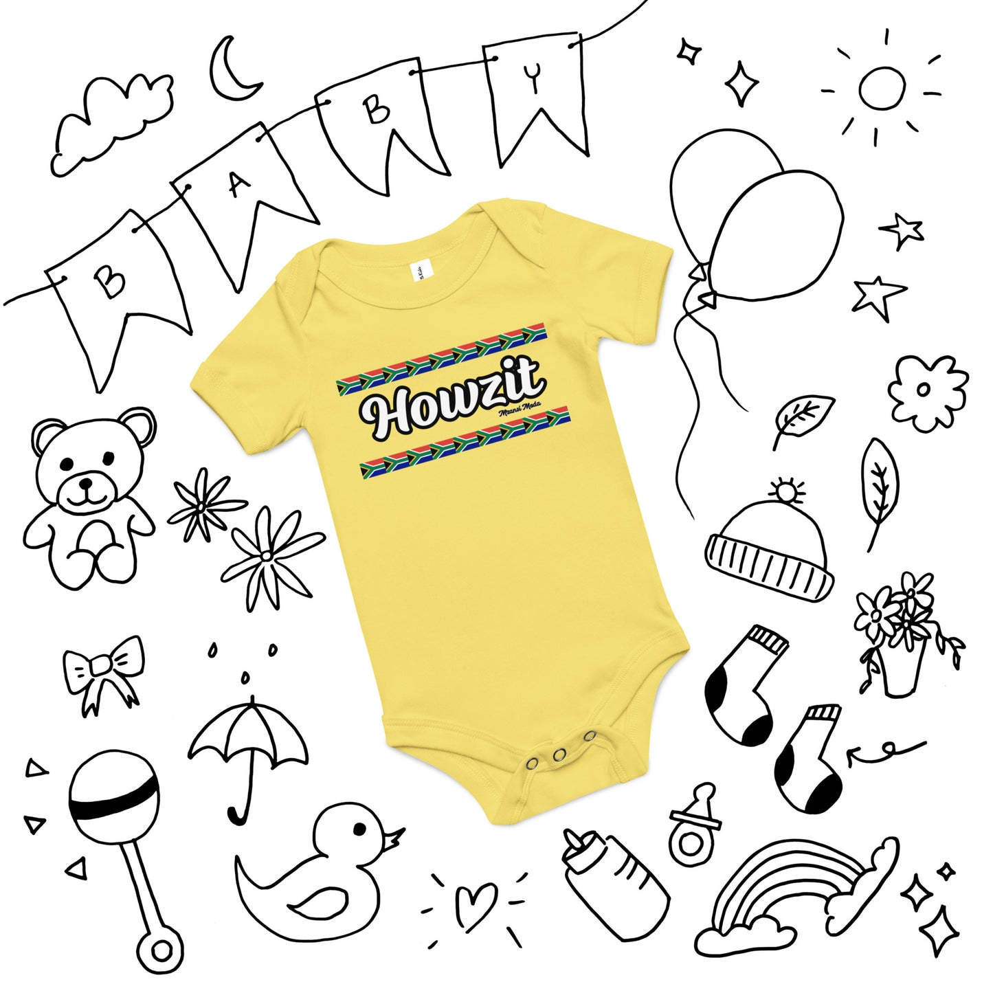 Howzit Baby short sleeve one piece