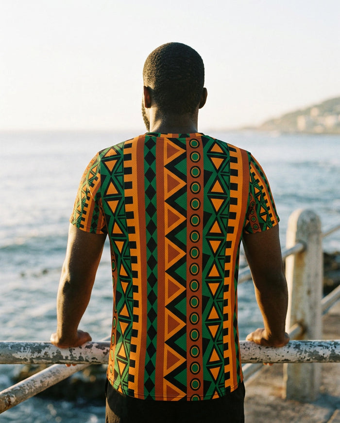 Mzansi athletic t-shirt back view