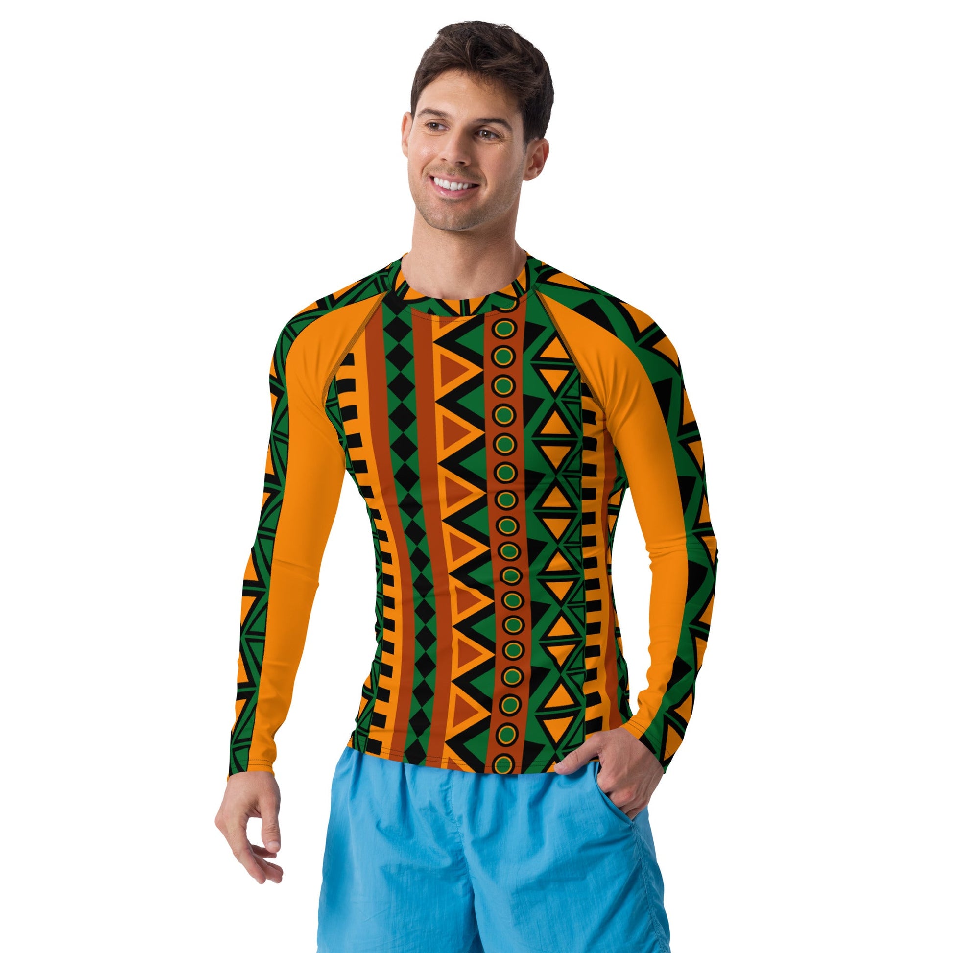 Mzansi Men's Rash Guard studio product view