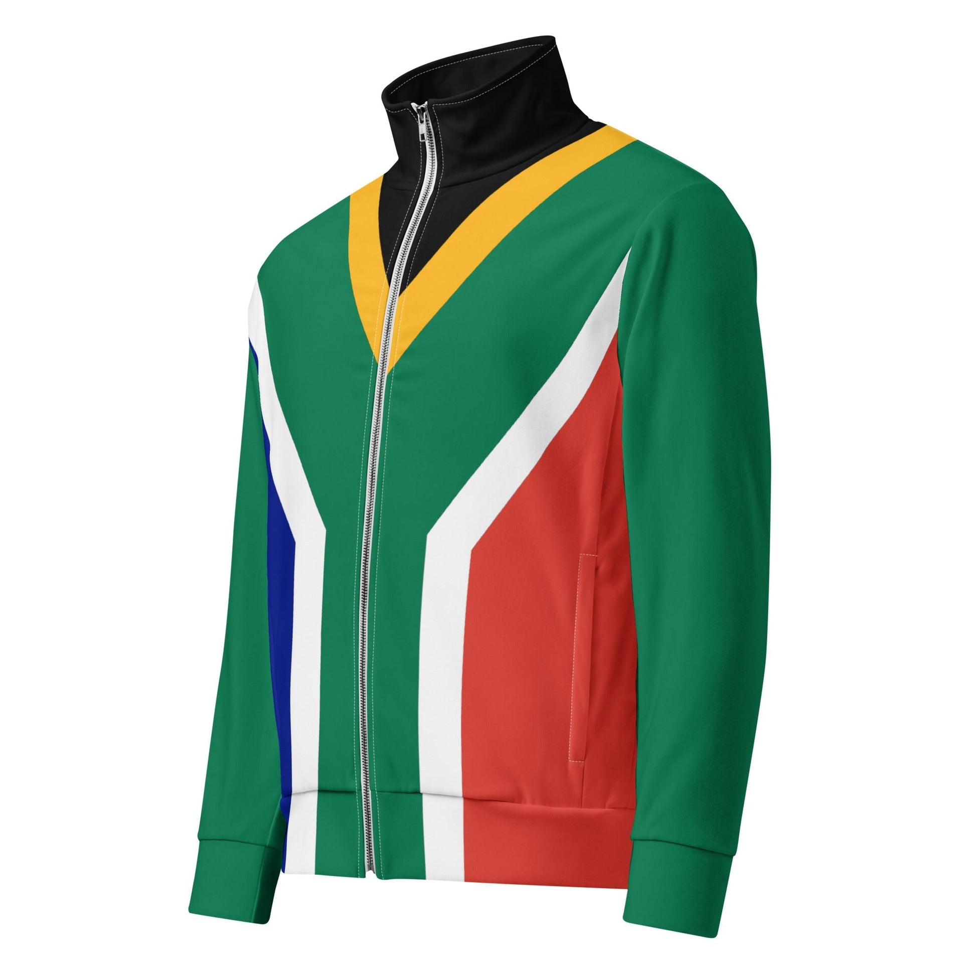 SA Flag Track Jacket studio product view