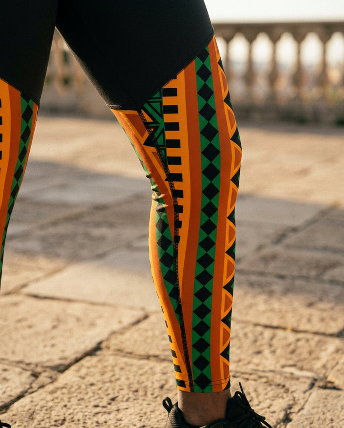Mzansi sports leggings fabric detail