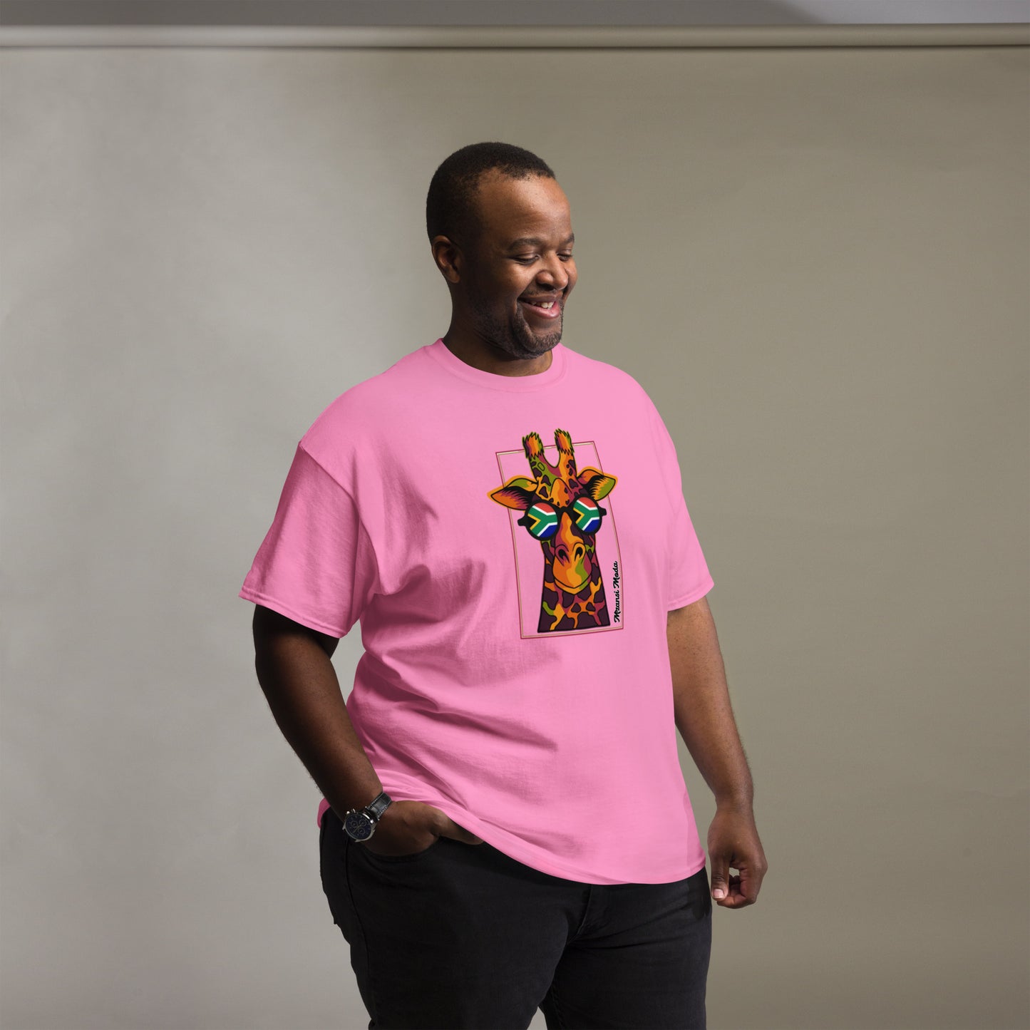 Mzansi Moda SA Giraffe Glasses Unisex classic tee