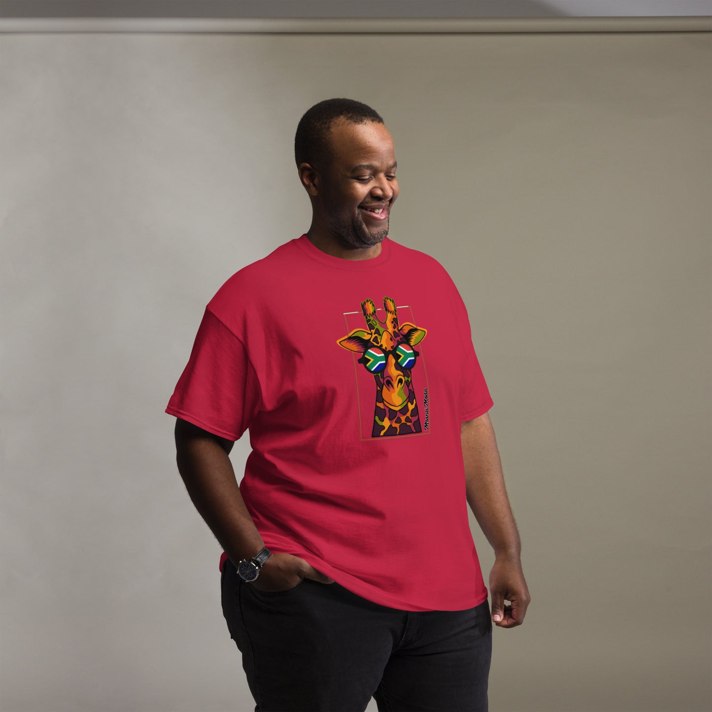 Mzansi Moda SA Giraffe Glasses Unisex classic tee
