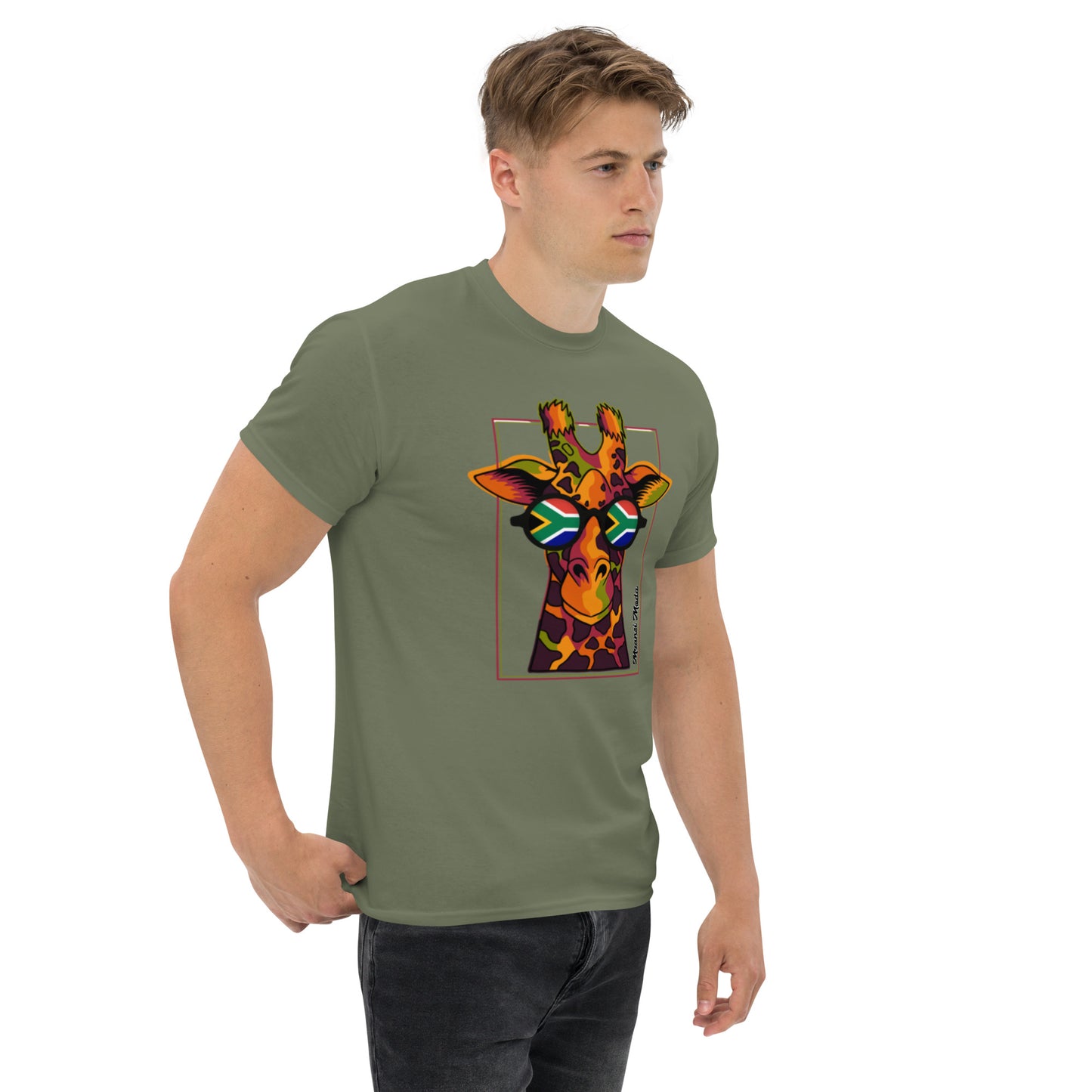 Mzansi Moda SA Giraffe Glasses Unisex classic tee