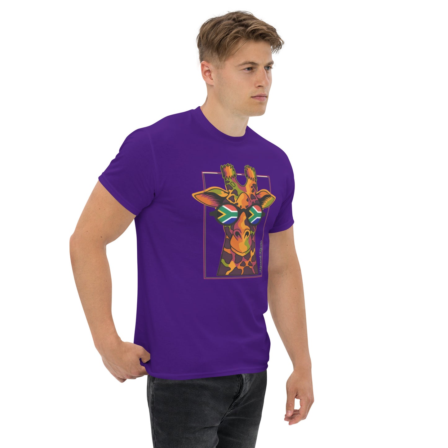 Mzansi Moda SA Giraffe Glasses Unisex classic tee