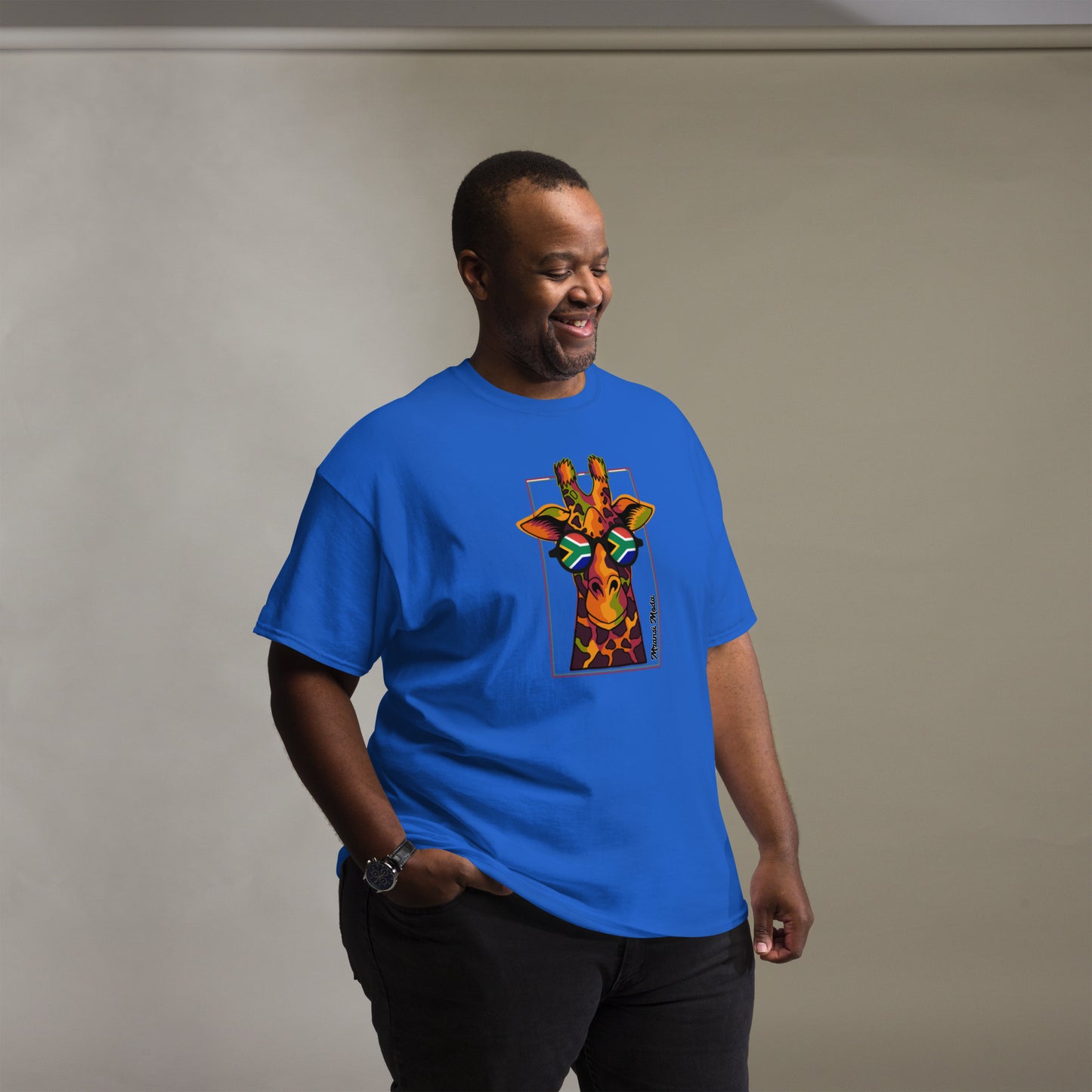 Mzansi Moda SA Giraffe Glasses Unisex classic tee