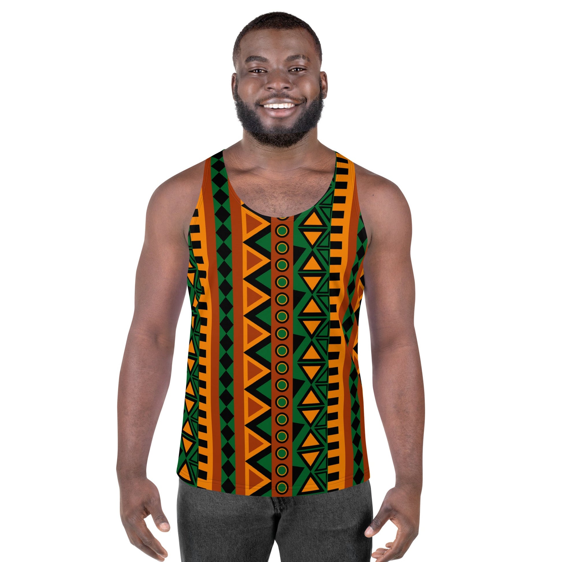 Mzansi Unisex Tank Top studio product view